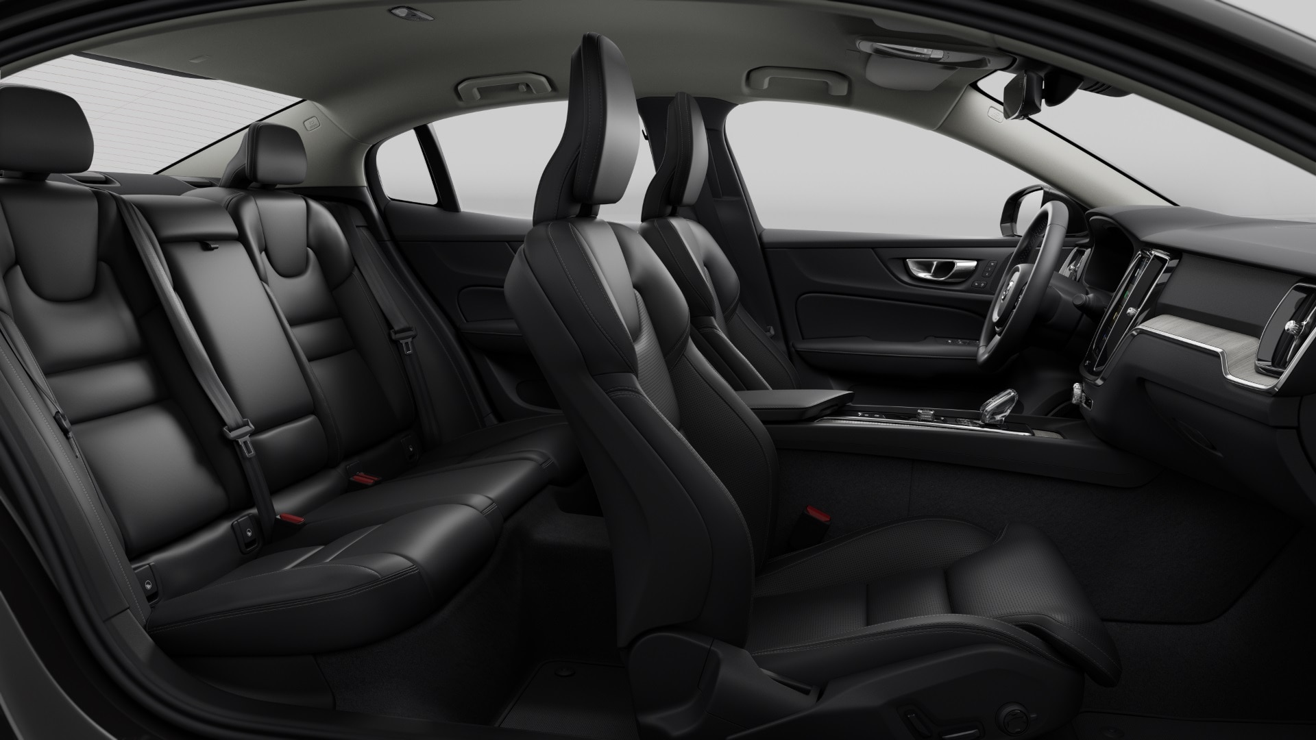 Volvo S60 Black Edition Nappa leder met ventilatie Charcoal/Charcoal