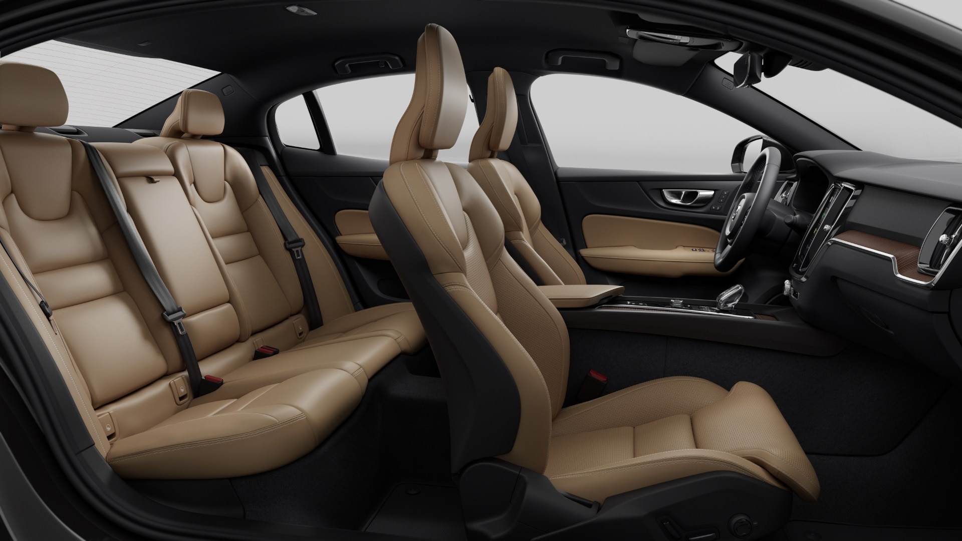 Volvo S60 Black Edition Nappa leder met ventilatie Charcoal/Amber