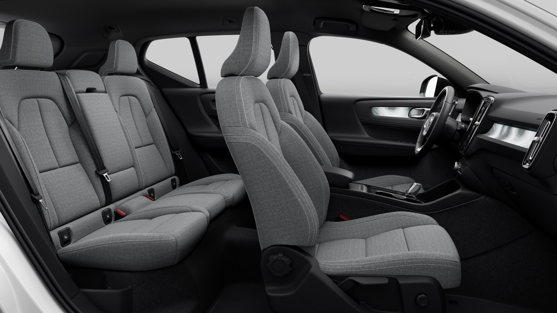 Elektrisch Volvo XC40 Recharge Pure electric Tailored Wool Blend Charcoal/Midnight Zinc