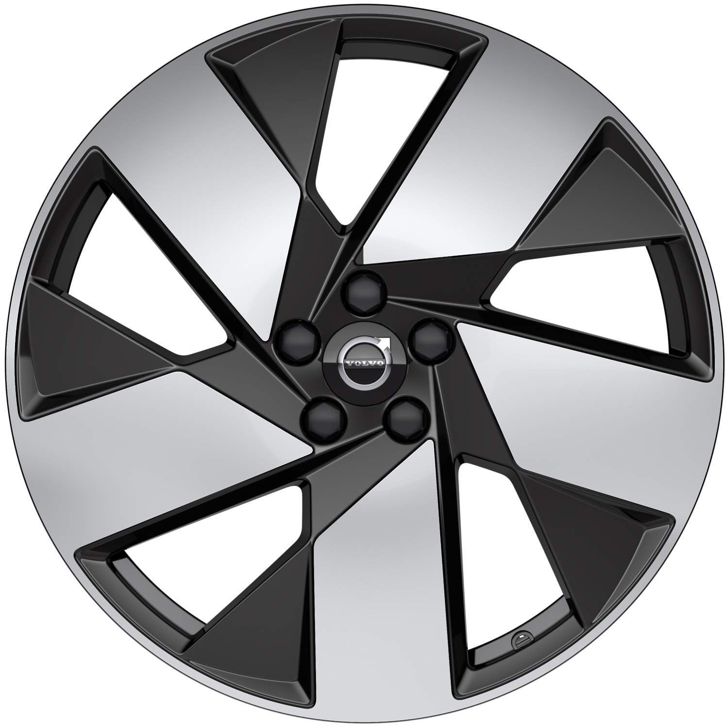 20-inch 5-Spoke Black Diamond Cut Alloy Wheels